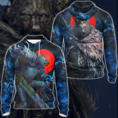 Elden Ring Blaidd Video Game 3D All Over Print T-shirt Tank Top Zip Hoodie Pullover Hoodie Hawaiian Shirt Beach Shorts Jogger Zip Hoodie