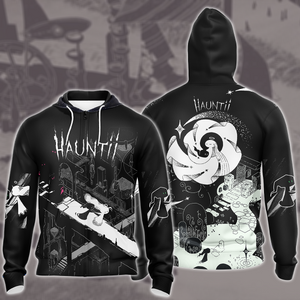 Hauntii Video Game All Over Printed T-shirt Tank Top Zip Hoodie Pullover Hoodie Hawaiian Shirt Beach Shorts Joggers