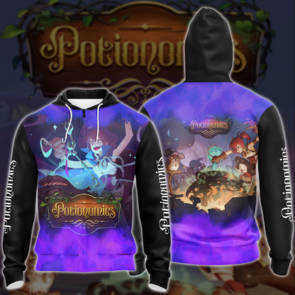 Potionomics Video Game All-Over T-shirt Hoodie Tank Top Hawaiian Shirt Beach Shorts Joggers Zip Hoodie