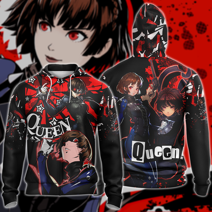 Persona 5 Strikers Makoto Niijima Video Game 3D All Over Print T-shirt Tank Top Zip Hoodie Pullover Hoodie Hawaiian Shirt Beach Shorts Jogger Zip Hoodie