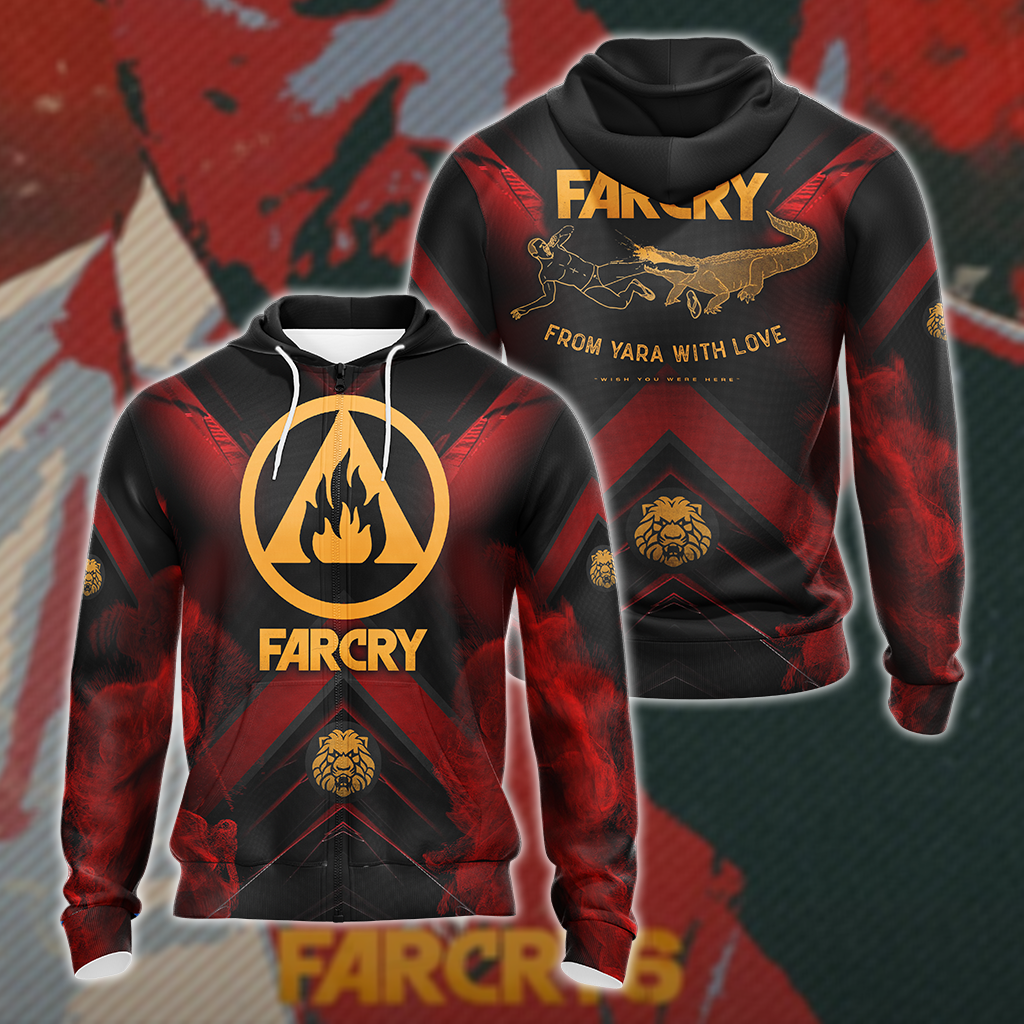 Farcry 6 3D All Over Print T-shirt Tank Top Zip Hoodie Pullover Hoodie Hawaiian Shirt Beach Shorts Jogger Zip Hoodie