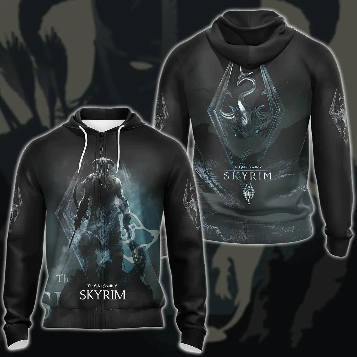 The Elder Scrolls V: Skyrim Video Game 3D All Over Printed T-shirt Tank Top Zip Hoodie Pullover Hoodie Hawaiian Shirt Beach Shorts Jogger Zip Hoodie