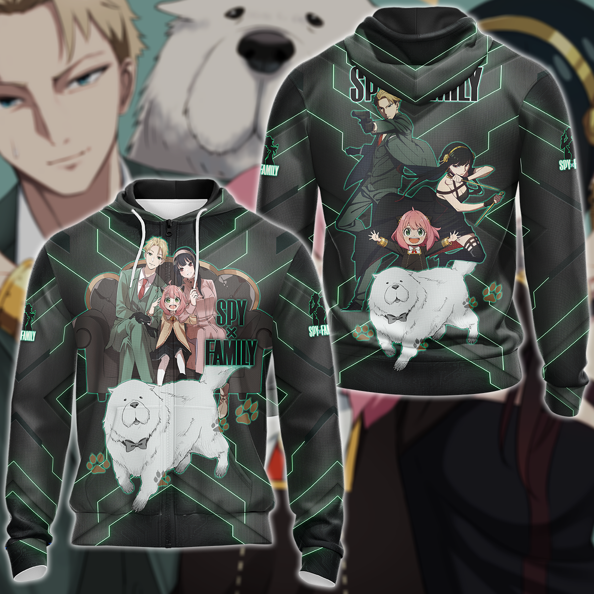 Spy x Family 3D All Over Print T-shirt Tank Top Zip Hoodie Pullover Hoodie Hawaiian Shirt Beach Shorts Jogger Zip Hoodie