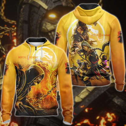 Mortal Kombat Video Game 3D All Over Print T-shirt Tank Top Zip Hoodie Pullover Hoodie Hawaiian Shirt Beach Shorts Jogger Zip Hoodie