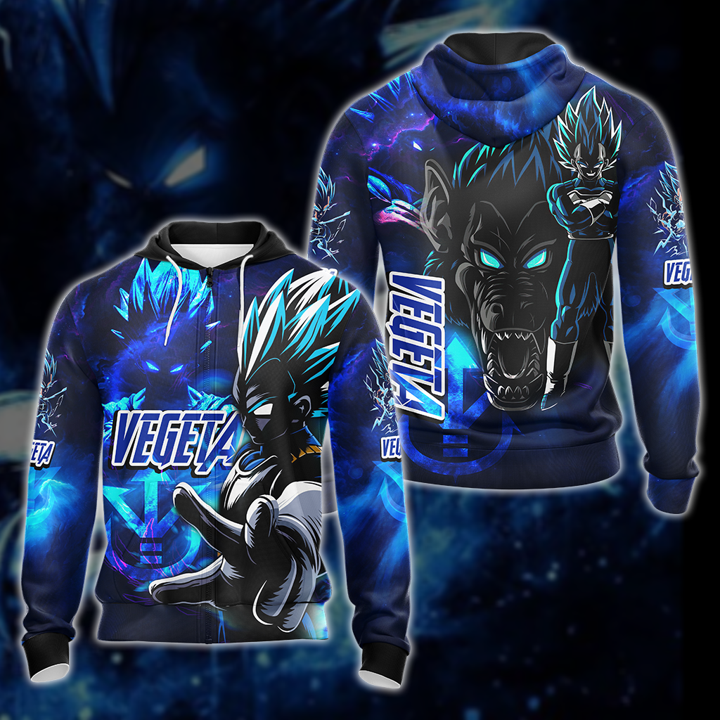 Dragon Ball Vegeta All Over Print T-shirt Tank Top Zip Hoodie Pullover Hoodie Hawaiian Shirt Zip Hoodie