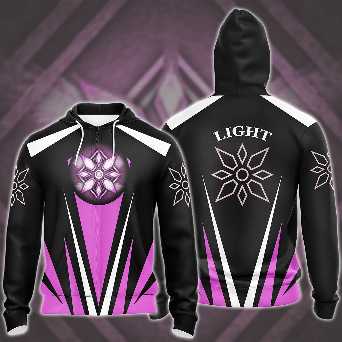 Digimon Crest Of Light Video Game All Over Printed T-shirt Tank Top Zip Hoodie Pullover Hoodie Hawaiian Shirt Beach Shorts Joggers Zip Hoodie