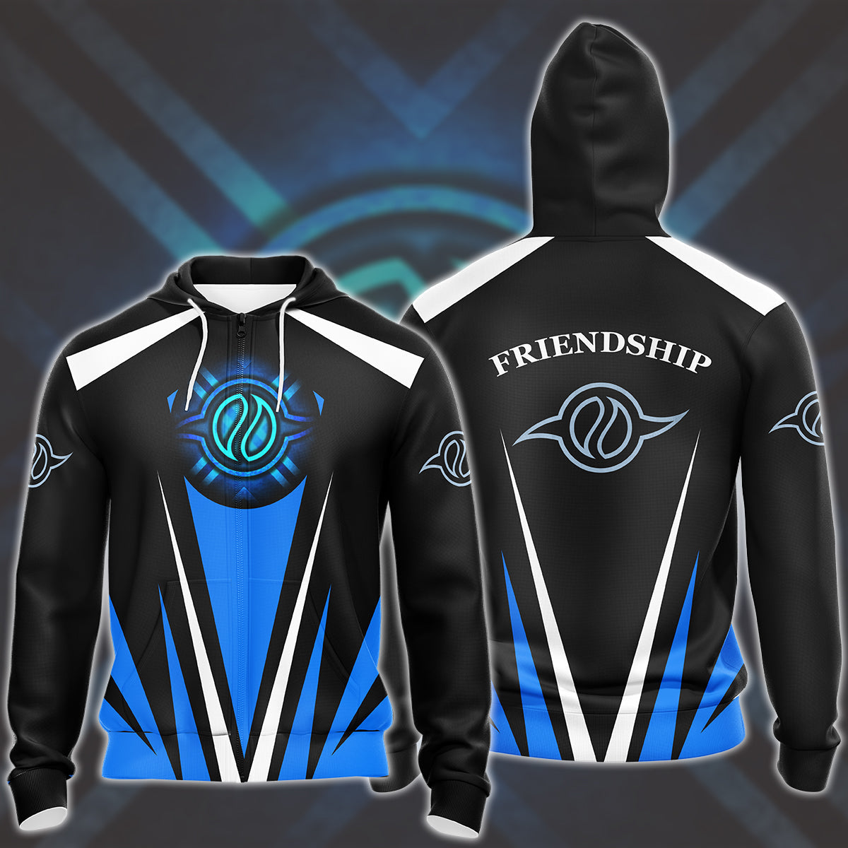 Digimon Crest Of Friendship Video Game All Over Printed T-shirt Tank Top Zip Hoodie Pullover Hoodie Hawaiian Shirt Beach Shorts Joggers Zip Hoodie