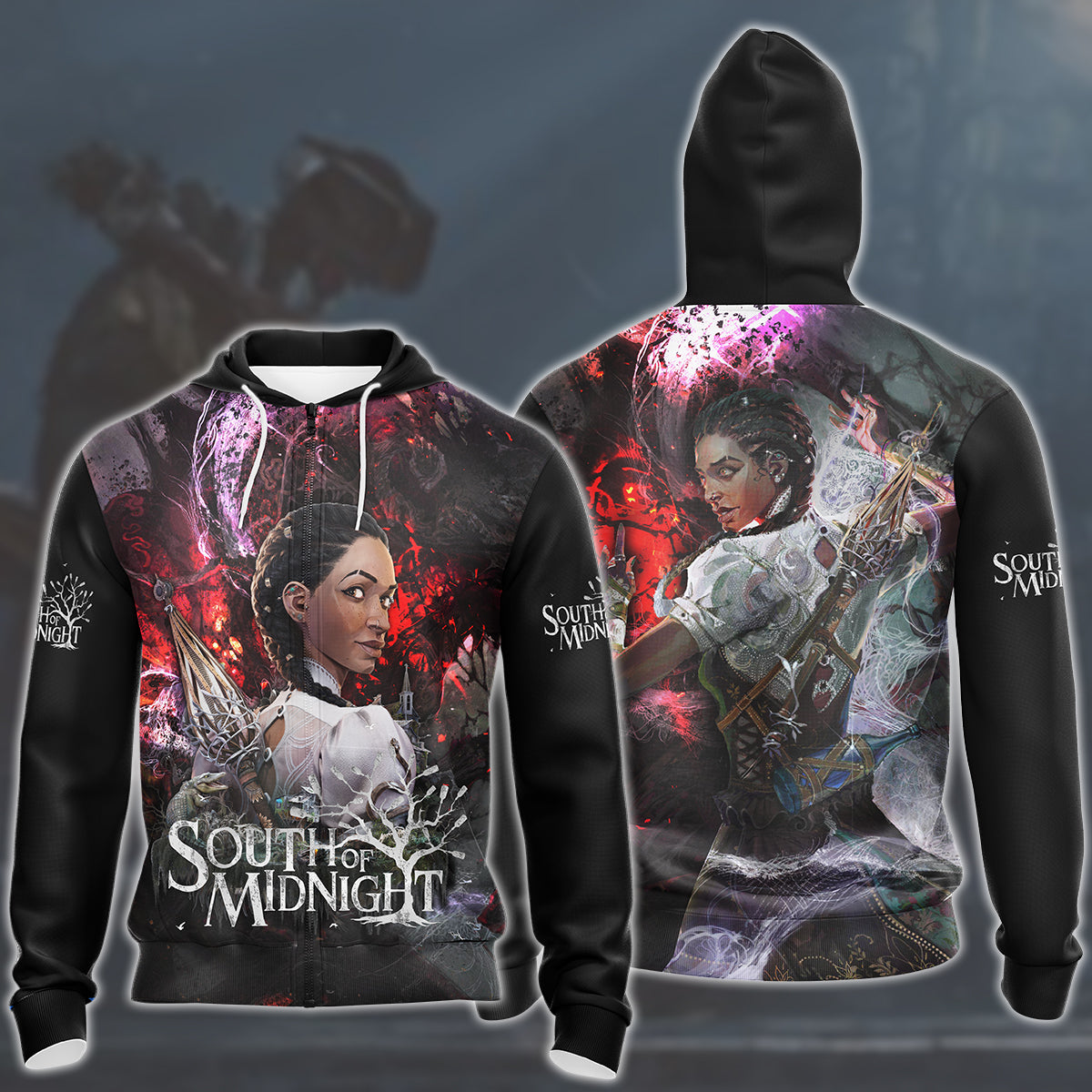 South of Midnight Video Game All Over Printed T-shirt Tank Top Zip Hoodie Pullover Hoodie Hawaiian Shirt Beach Shorts Joggers Zip Hoodie