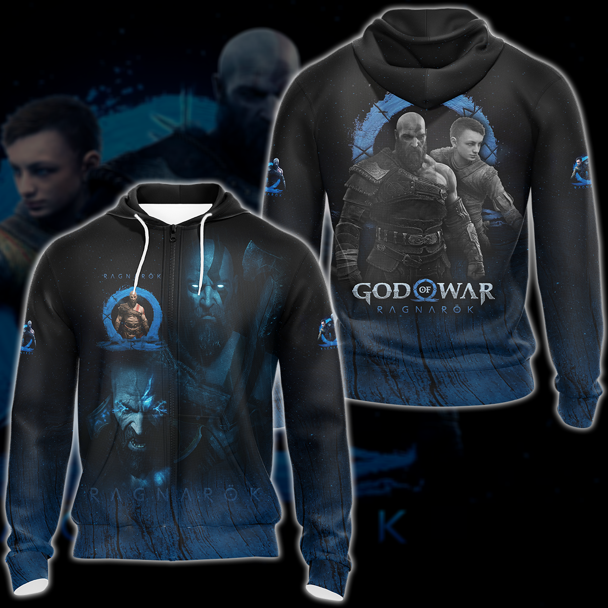 God of War Ragnarok Video Game 3D All Over Print T-shirt Tank Top Zip Hoodie Pullover Hoodie Hawaiian Shirt Beach Shorts Jogger Zip Hoodie