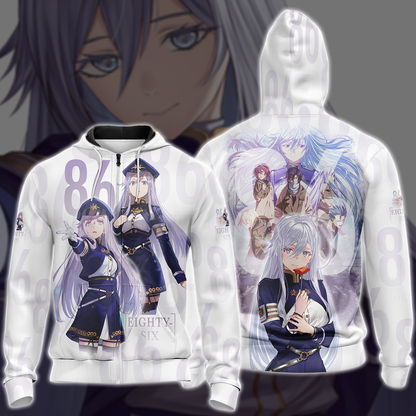 86 Eighty-Six Anime Anime Manga 3D All Over Print T-shirt Tank Top Zip Hoodie Pullover Hoodie Hawaiian Shirt Beach Shorts Jogger Zip Hoodie