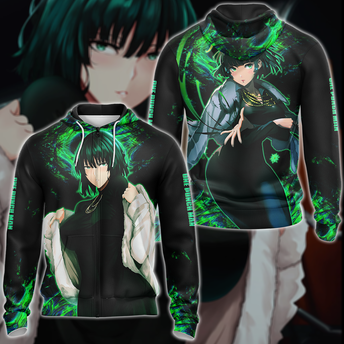 One Punch Man Fubuki 3D All Over Print T-shirt Tank Top Zip Hoodie Pullover Hoodie Hawaiian Shirt Beach Shorts Jogger Zip Hoodie