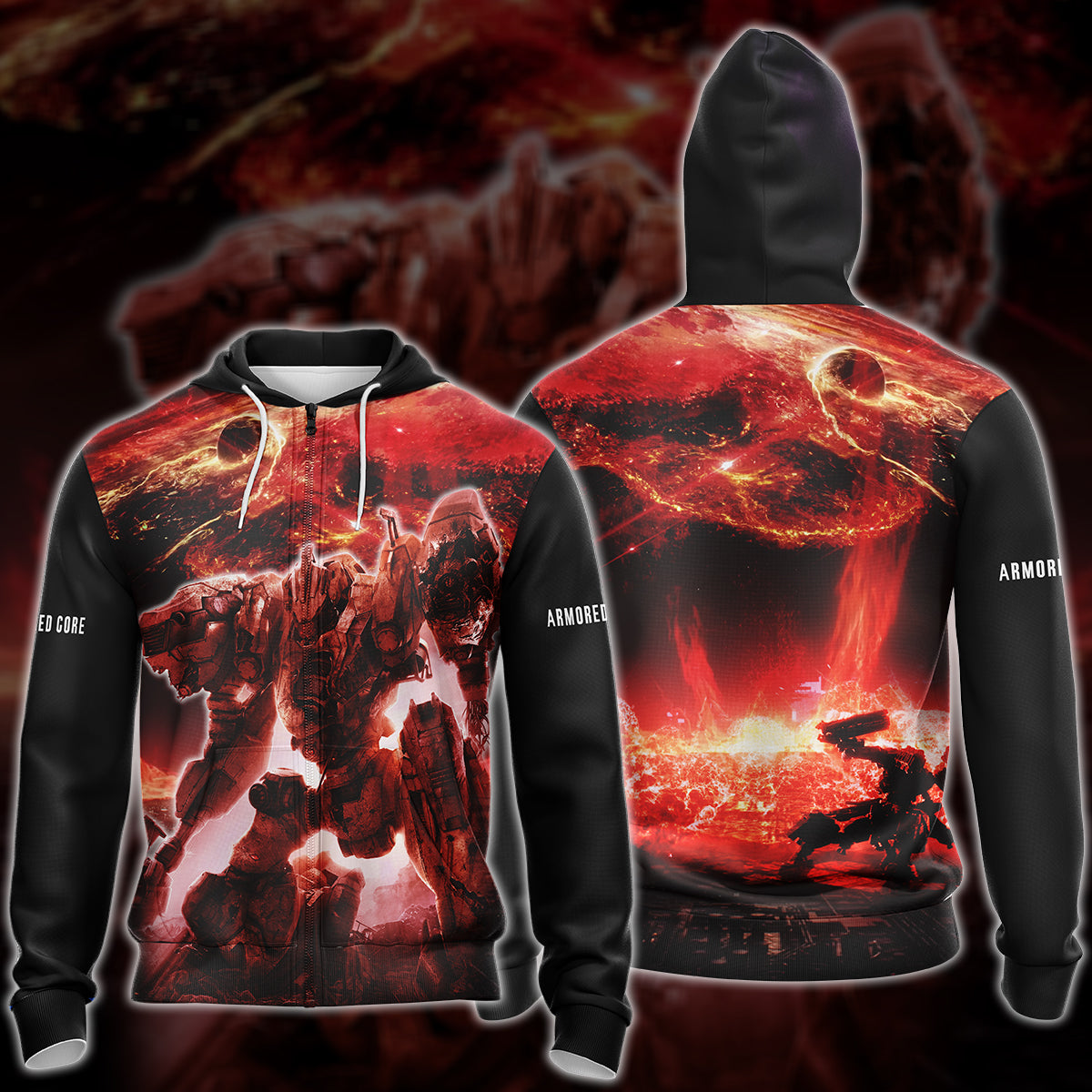 Armored Core Video Game All-Over T-shirt Hoodie Tank Top Hawaiian Shirt Beach Shorts Joggers Zip Hoodie