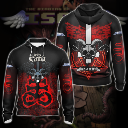 The Binding of Isaac: Rebirth Video Game 3D All Over Printed T-shirt Tank Top Zip Hoodie Pullover Hoodie Hawaiian Shirt Beach Shorts Jogger Zip Hoodie