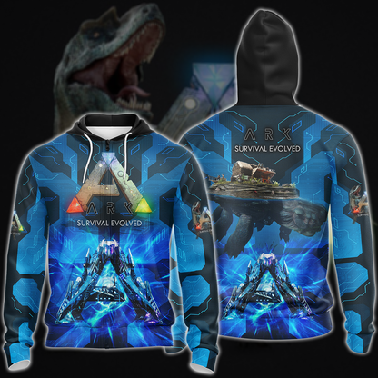 ARK: Survival Evolved Video Game 3D All Over Printed T-shirt Tank Top Zip Hoodie Pullover Hoodie Hawaiian Shirt Beach Shorts Jogger Zip Hoodie