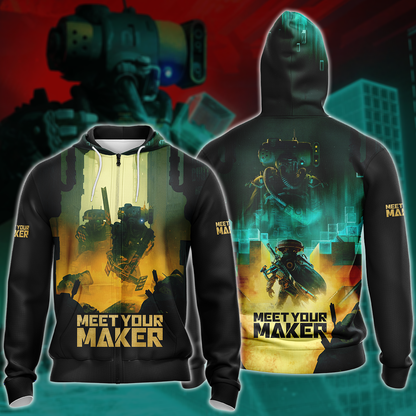 Meet Your Maker Video Game 3D All Over Printed T-shirt Tank Top Zip Hoodie Pullover Hoodie Hawaiian Shirt Beach Shorts Jogger Zip Hoodie