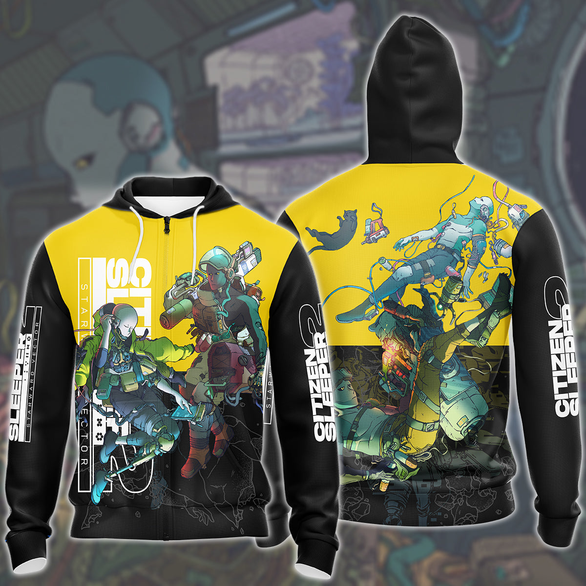 Citizen Sleeper 2: Starward Vector Video Game All Over Printed T-shirt Tank Top Zip Hoodie Pullover Hoodie Hawaiian Shirt Beach Shorts Joggers Zip Hoodie
