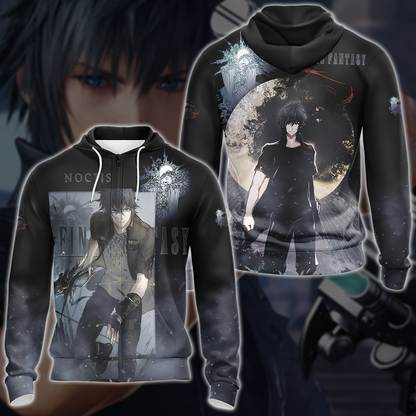 Final Fantasy XV Noctis Video Game 3D All Over Print T-shirt Tank Top Zip Hoodie Pullover Hoodie Hawaiian Shirt Beach Shorts Jogger Zip Hoodie