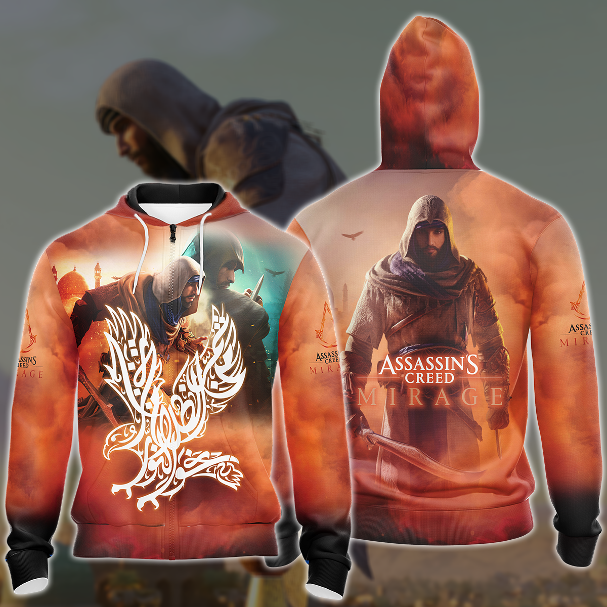 Assassin's Creed Mirage Video Game All Over Printed T-shirt Tank Top Zip Hoodie Pullover Hoodie Hawaiian Shirt Beach Shorts Joggers Zip Hoodie