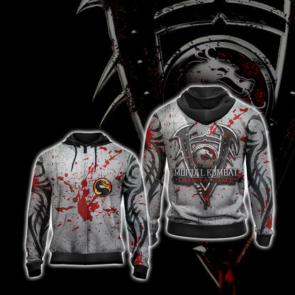 Mortal kombat Deadly Alliance Unisex 3D T-shirt Zip Hoodie