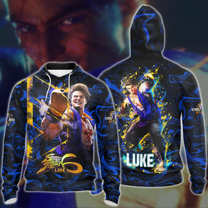 Street Fighter 6 Luke Video Game 3D All Over Printed T-shirt Tank Top Zip Hoodie Pullover Hoodie Hawaiian Shirt Beach Shorts Jogger Zip Hoodie S 