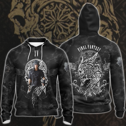 Final Fantasy XV Video Game 3D All Over Printed T-shirt Tank Top Zip Hoodie Pullover Hoodie Hawaiian Shirt Beach Shorts Jogger Zip Hoodie