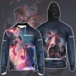 Tekken 8 Video Game All Over Printed T-shirt Tank Top Zip Hoodie Pullover Hoodie Hawaiian Shirt Beach Shorts Joggers Zip Hoodie S 