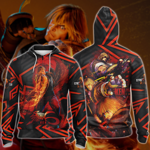 Street Fighter 6 Ken Video Game 3D All Over Printed T-shirt Tank Top Zip Hoodie Pullover Hoodie Hawaiian Shirt Beach Shorts Jogger Zip Hoodie S 