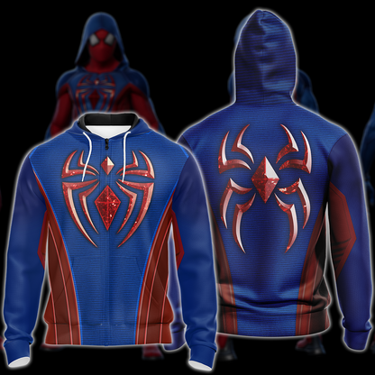 Spider-Man 2 Peter Parker Scarlet III Suit Cosplay Video Game All Over Printed T-shirt Tank Top Zip Hoodie Pullover Hoodie Hawaiian Shirt Beach Shorts Joggers Zip Hoodie