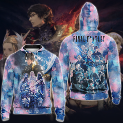 Final Fantasy XIV Video Game 3D All Over Print T-shirt Tank Top Zip Hoodie Pullover Hoodie Hawaiian Shirt Beach Shorts Jogger Zip Hoodie