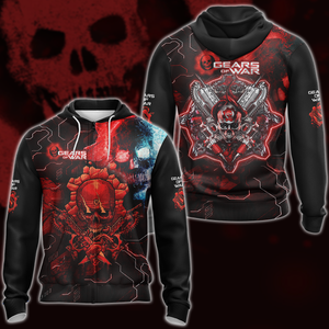 Gears of War Video Game 3D All Over Printed T-shirt Tank Top Zip Hoodie Pullover Hoodie Hawaiian Shirt Beach Shorts Jogger Zip Hoodie S 