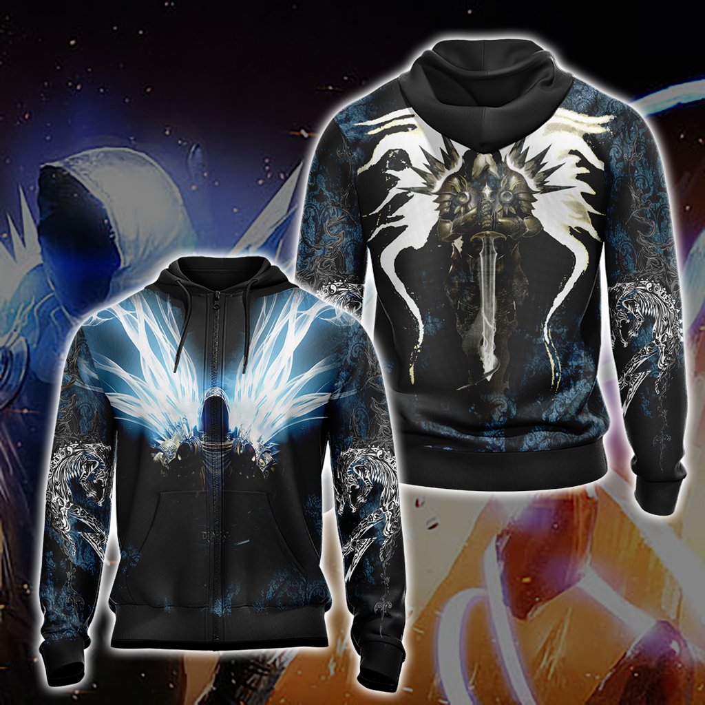 Diablo Tyrael New Version Unisex 3D T-shirt Zip Hoodie