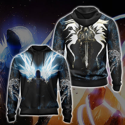 Diablo Tyrael New Version Unisex 3D T-shirt Zip Hoodie