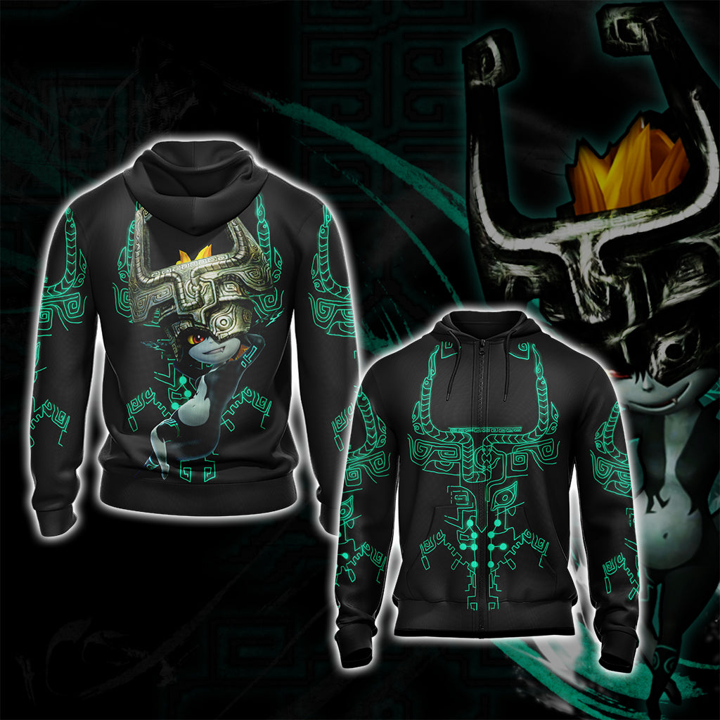 Legend of Zelda - Midna New Style Unisex Zip Up Hoodie Zip Hoodie S 