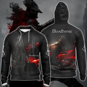 Bloodborne Video Game 3D All Over Printed T-shirt Tank Top Zip Hoodie Pullover Hoodie Hawaiian Shirt Beach Shorts Jogger Zip Hoodie S 