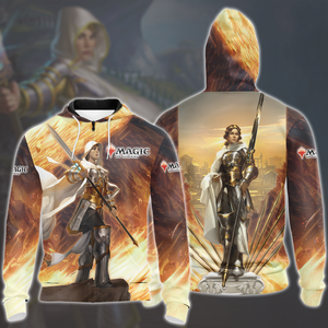 Magic: The Gathering Elspeth Tirel Video Game All Over Printed T-shirt Tank Top Zip Hoodie Pullover Hoodie Hawaiian Shirt Beach Shorts Joggers Zip Hoodie S 