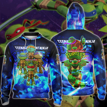 Teenage Mutant Ninja Turtle TMNT Video Game 3D All Over Print T-shirt Tank Top Zip Hoodie Pullover Hoodie Hawaiian Shirt Beach Shorts Jogger Zip Hoodie