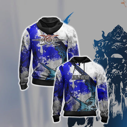 Final Fantasy XII Unisex 3D T-shirt Zip Hoodie