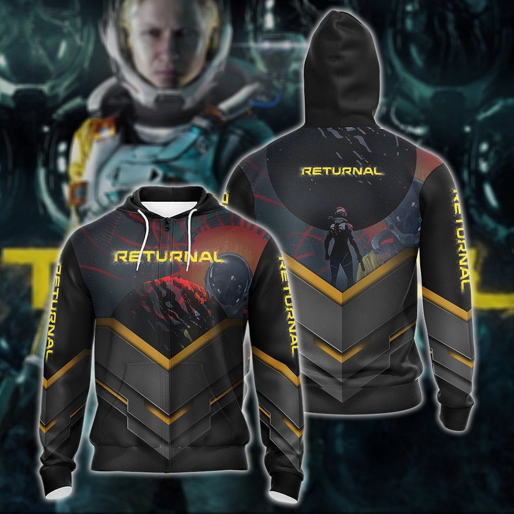 Returnal 3D All Over Print T-shirt Tank Top Zip Hoodie Pullover Hoodie Hawaiian Shirt Beach Shorts Jogger Zip Hoodie