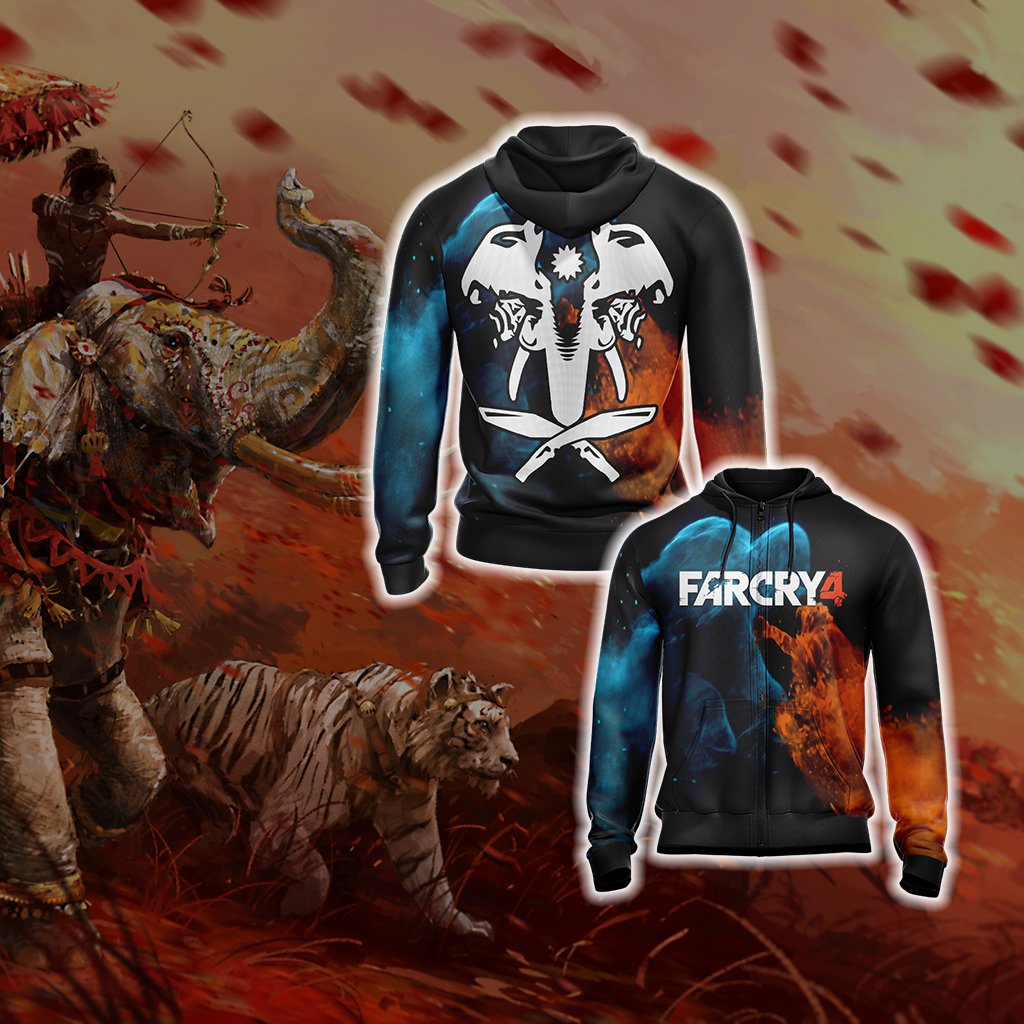Far Cry 4 New Unisex 3D T-shirt Zip Hoodie