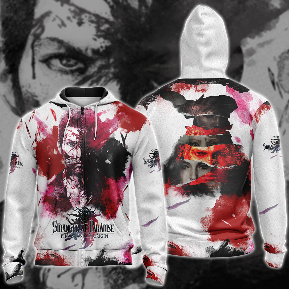 Stranger of Paradise: Final Fantasy Origin Video Game 3D All Over Printed T-shirt Tank Top Zip Hoodie Pullover Hoodie Hawaiian Shirt Beach Shorts Jogger Zip Hoodie