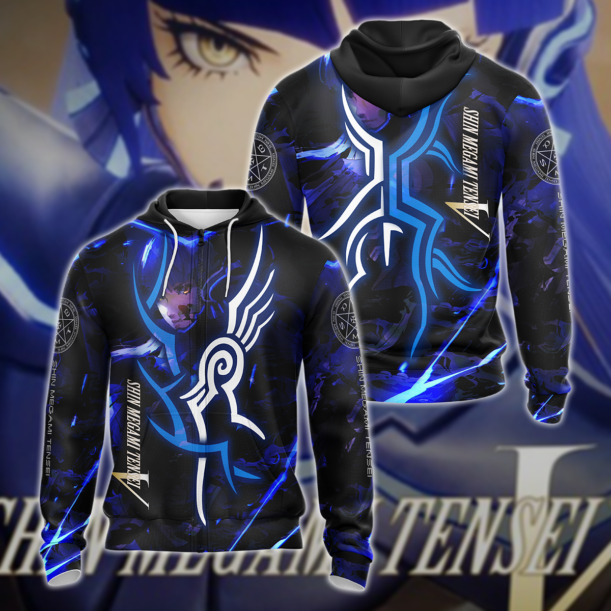 Shin Megami Tensei V 3D All Over Print T-shirt Tank Top Zip Hoodie Pullover Hoodie Hawaiian Shirt Beach Shorts Jogger Zip Hoodie