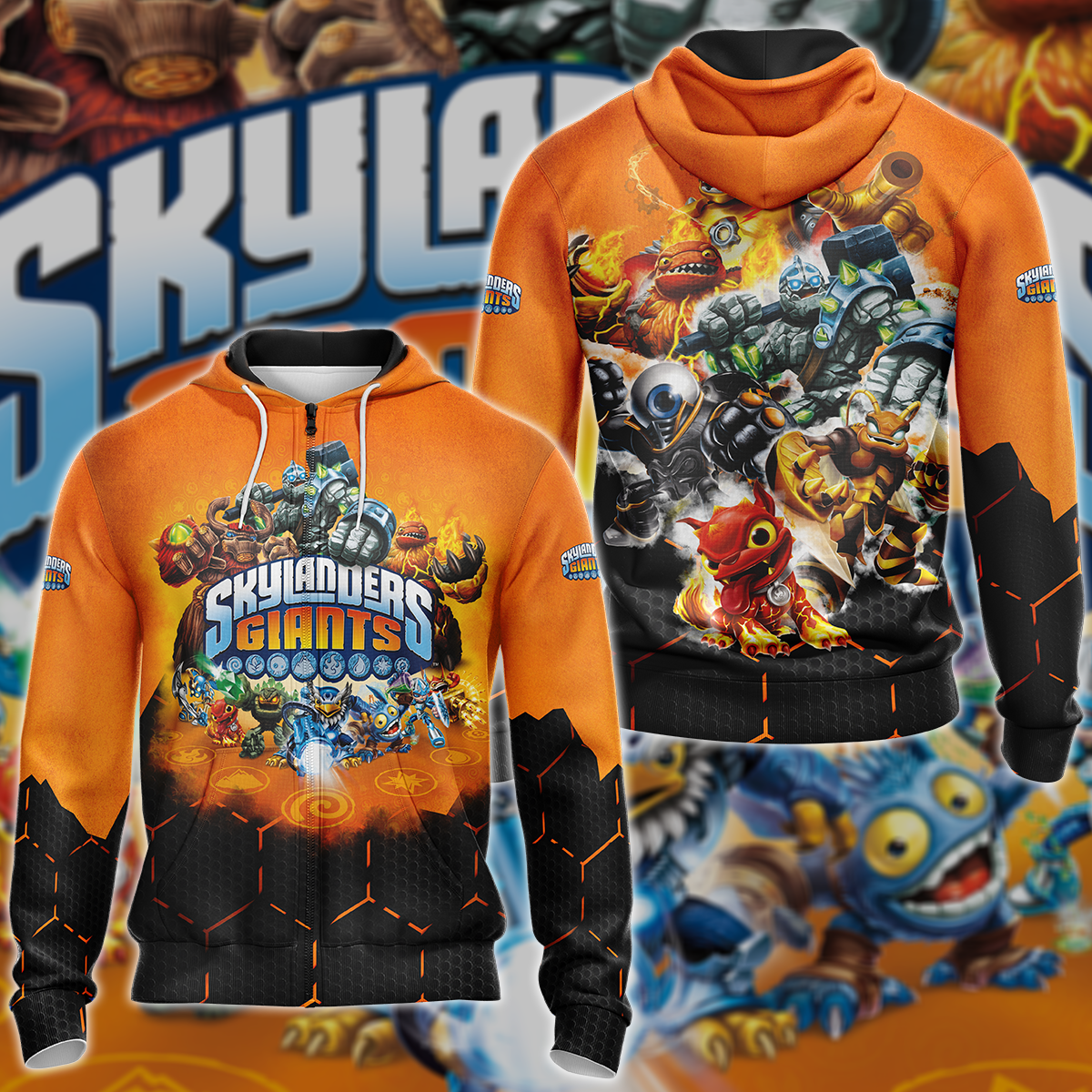 Skylanders Giants Video Game 3D All Over Print T-shirt Tank Top Zip Hoodie Pullover Hoodie Hawaiian Shirt Beach Shorts Jogger Zip Hoodie