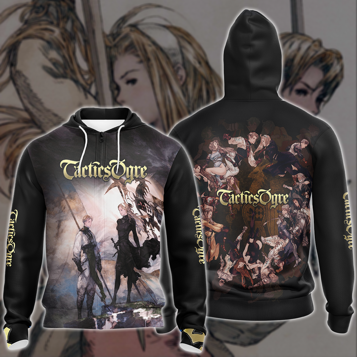 Tactics Ogre Video Game 3D All Over Printed T-shirt Tank Top Zip Hoodie Pullover Hoodie Hawaiian Shirt Beach Shorts Joggers Zip Hoodie