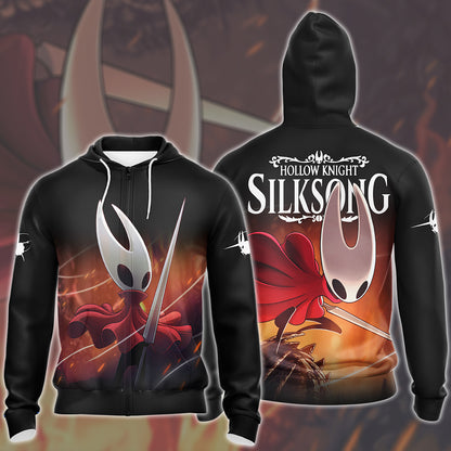 Hollow Knight: Silksong Video Game All Over Printed T-shirt Tank Top Zip Hoodie Pullover Hoodie Hawaiian Shirt Beach Shorts Joggers Zip Hoodie