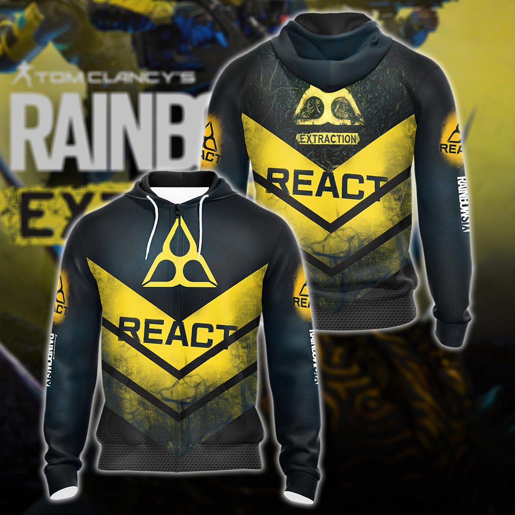 Tom Clancy Rainbow Six Extraction All Over Print T-shirt Tank Top Zip Hoodie Pullover Hoodie Hawaiian Shirt Beach Shorts Jogger Zip Hoodie