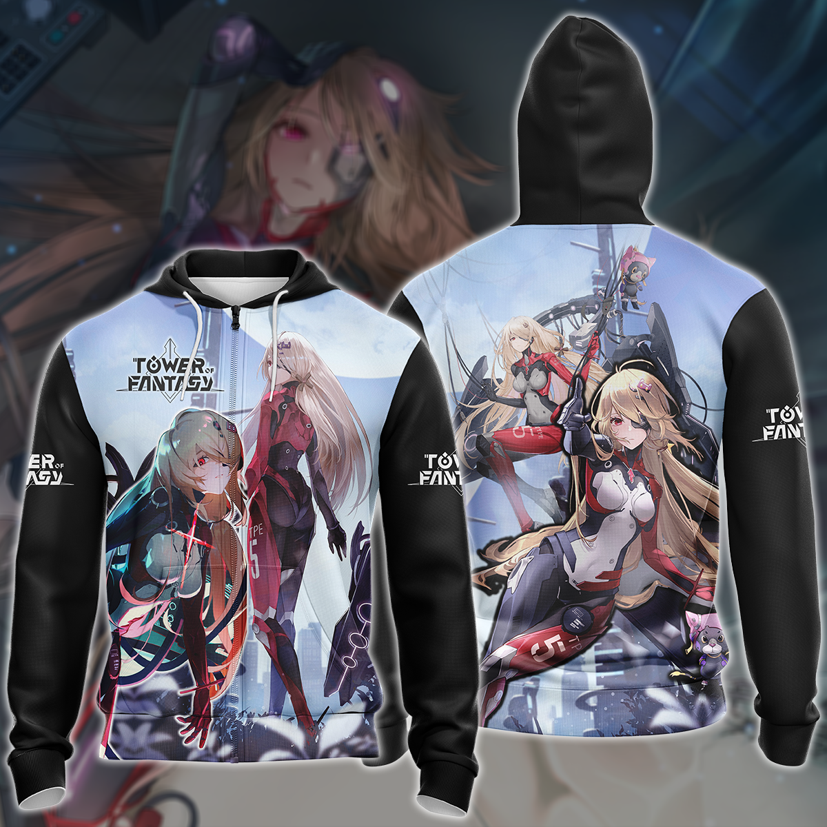 Tower Of Fantasy Video Game 3D All Over Printed T-shirt Tank Top Zip Hoodie Pullover Hoodie Hawaiian Shirt Beach Shorts Jogger Zip Hoodie