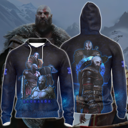 God of War Ragnarok Video Game 3D All Over Print T-shirt Tank Top Zip Hoodie Pullover Hoodie Hawaiian Shirt Beach Shorts Jogger Zip Hoodie