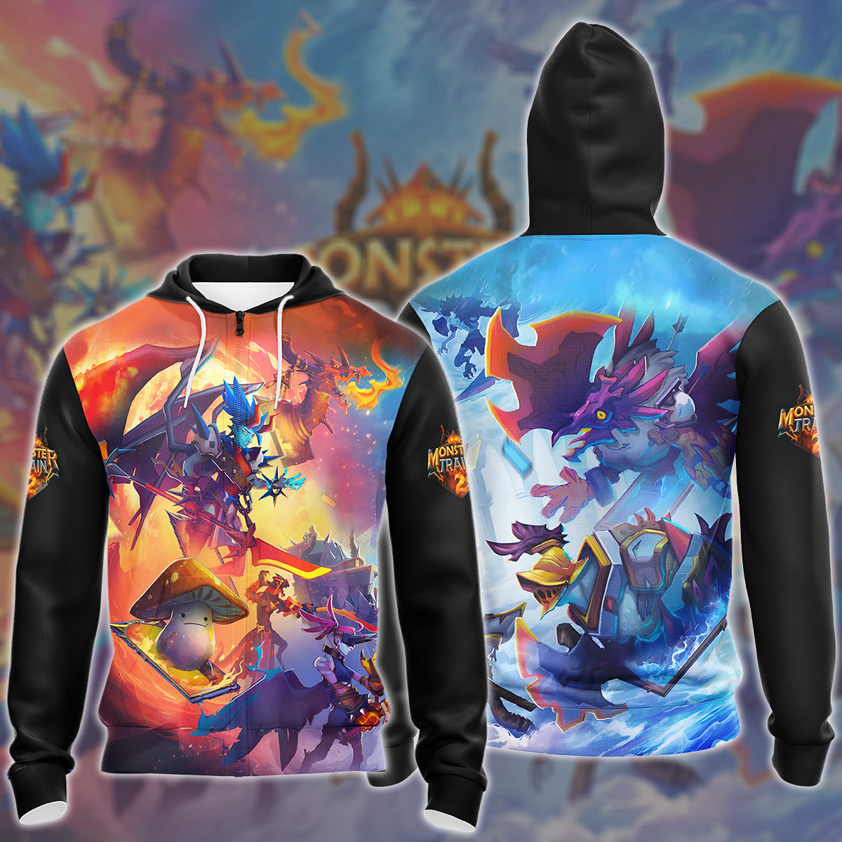 Monster Train 2 Video Game All Over Printed T-shirt Tank Top Zip Hoodie Pullover Hoodie Hawaiian Shirt Beach Shorts Joggers Zip Hoodie