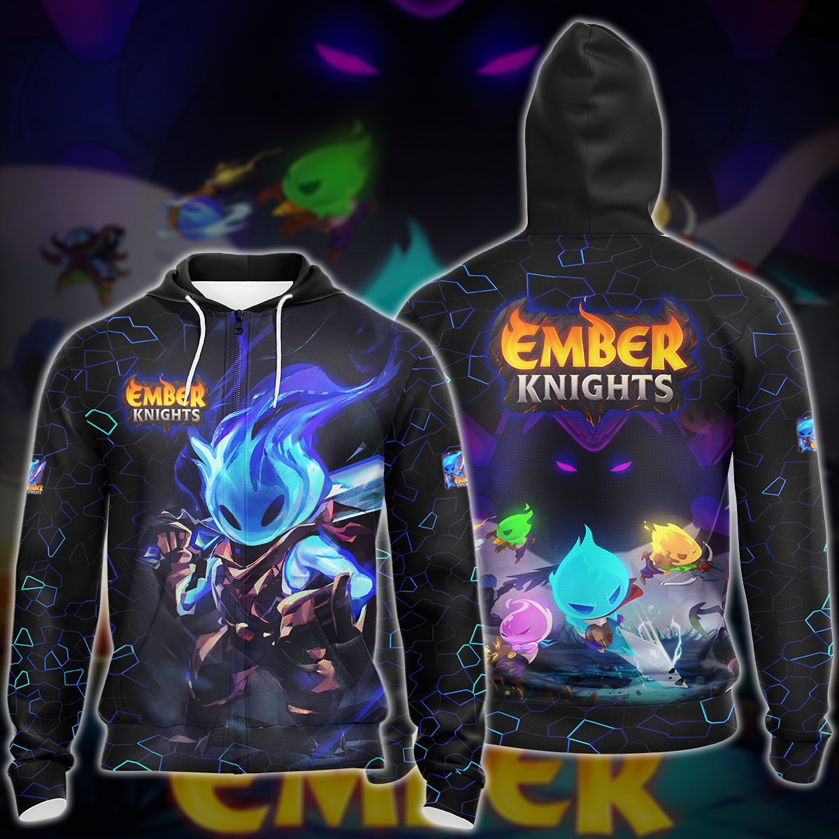 Ember Knights Video Game 3D All Over Printed T-shirt Tank Top Zip Hoodie Pullover Hoodie Hawaiian Shirt Beach Shorts Jogger Zip Hoodie