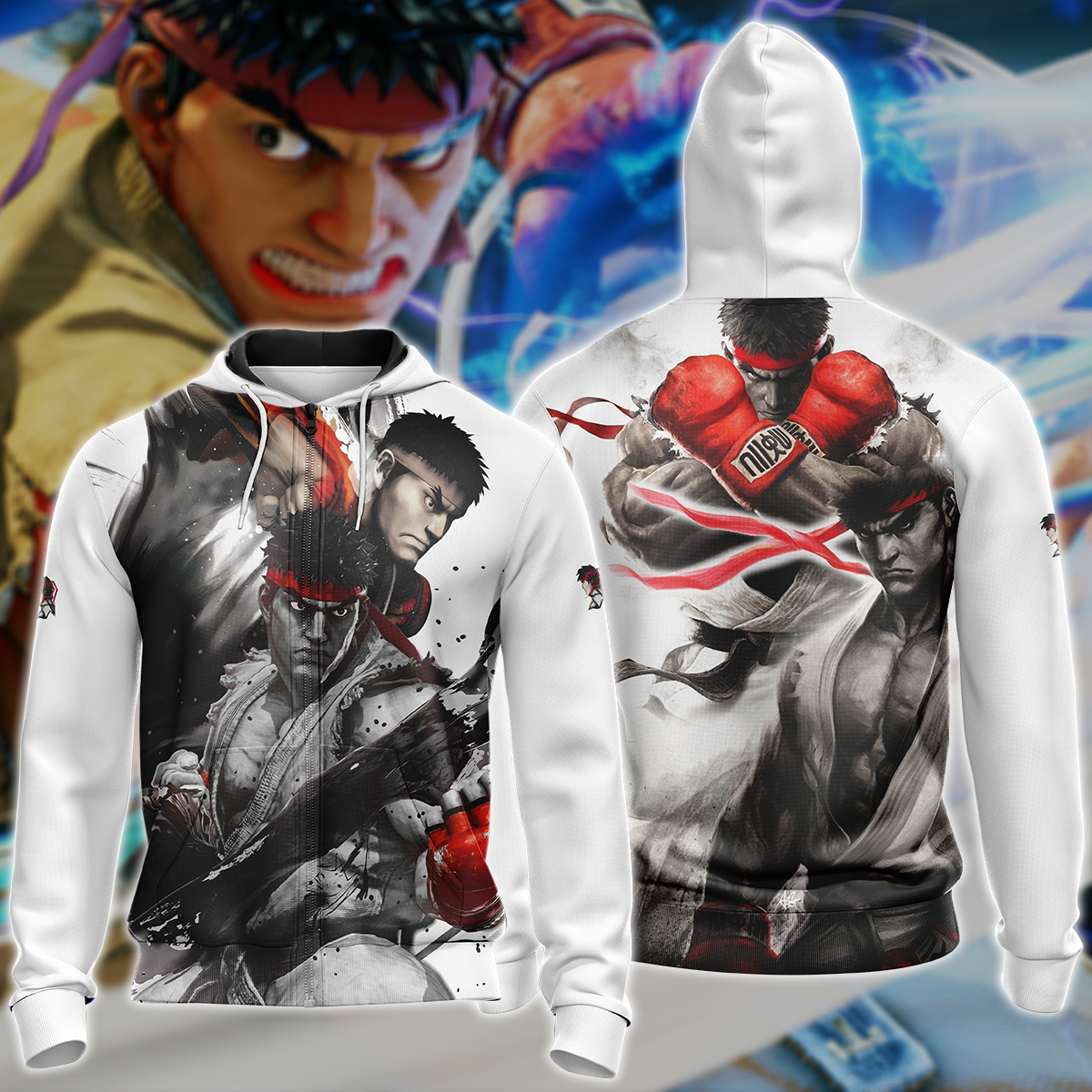 Street Fighter Video Game 3D All Over Print T-shirt Tank Top Zip Hoodie Pullover Hoodie Hawaiian Shirt Beach Shorts Jogger Zip Hoodie